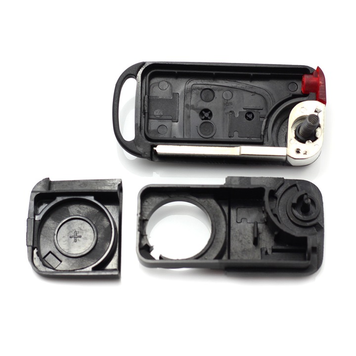 Mercedes Benz - Carcasa tip cheie briceag cu 2 butoane, lama 2 "piste"