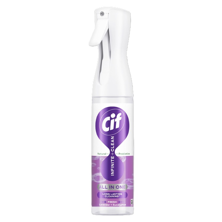 Spray de curatare universal Cif Infinite Clean, Lavanda si Eucalipt, 280 ml