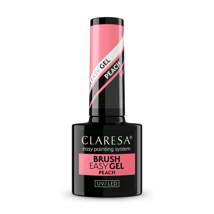 Gel pentru unghii Claresa Easy Brush, elastic, 5 g, piersica