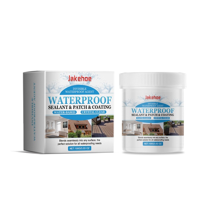Substanta de etansare, Jakehoe, 2 bucati, rezistent la apa, elastic, transparent