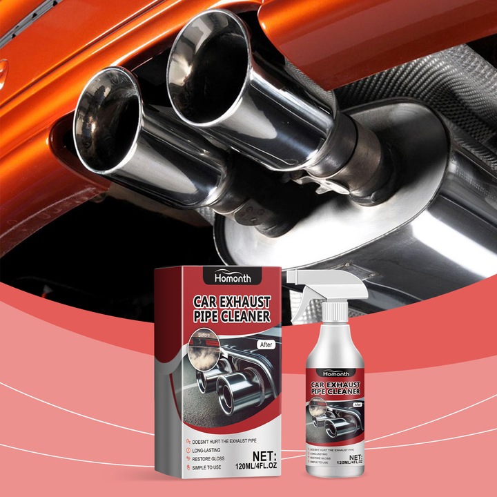 Spray curatare pentru sistemul de evacuare auto, Homonth, decontaminare si indepartare rugina