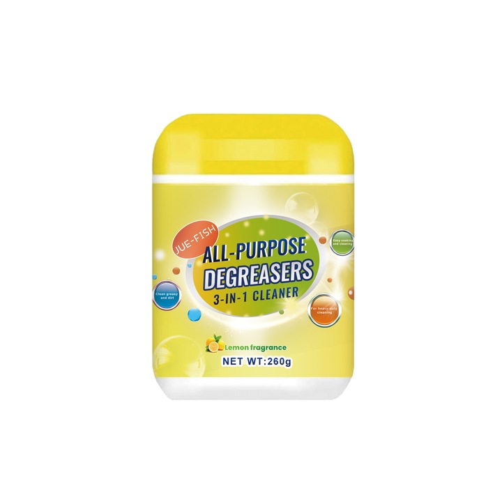 Degresant multifunctional, 3 bucati, cu bicarbonat de sodiu si extract de lamaie, pentru curatarea suprafetelor din bucatarie