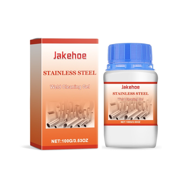 Jakehoe rozsdamentes acél hegesztés tisztító gél, könnyedén eltávolítja a foltokat és szennyeződéseket a hegesztési maradványokról, 2 db.