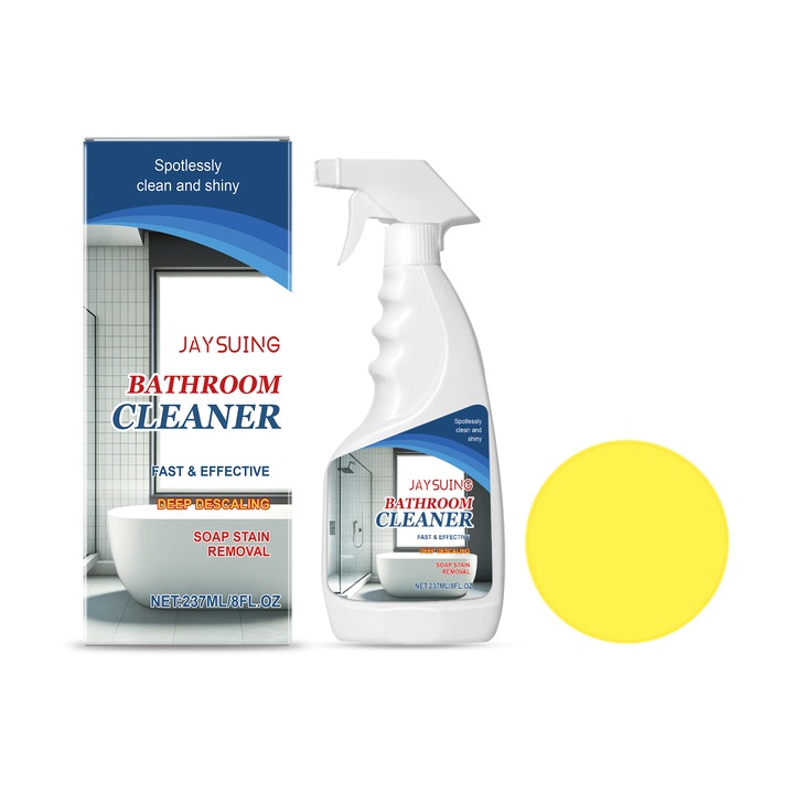 Set 2 solutii de curatare pentru baie, solutie de curatare a faiantei, solutie de detartrare pentru cada de baie, solutie de curatare a petelor de apa