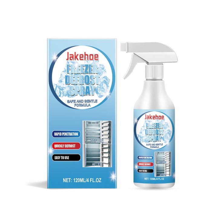 Spray de dezghetare Jakehoe pentru congelator, spray multifunctional pentru dezghetarea robinetului, 2 buc.
