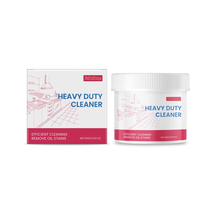 Set 2 creme de curatare multifunctionala, pentru uz casnic, pentru bucatarie, de la perete la chiuveta, cu fund de oala, crema de curatare multifunctionala cu ulei greu, Jakehoe