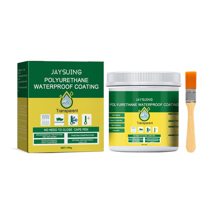 Adeziv impermeabil transparent, 1L, pentru ciment, metal, piatra, lemn, plastic, Jaysuing