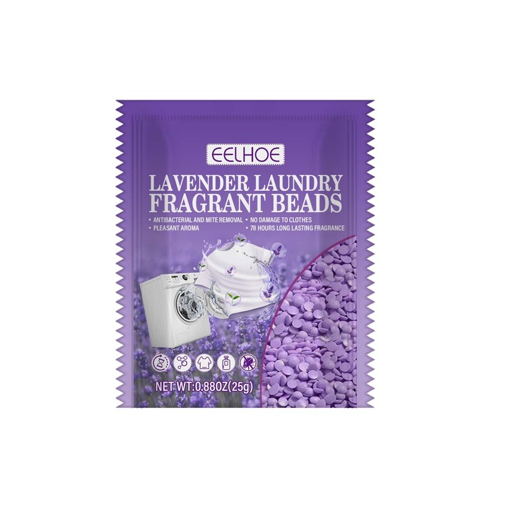 Bile parfumate anti-acarieni pentru rufe, lavanda, 250g