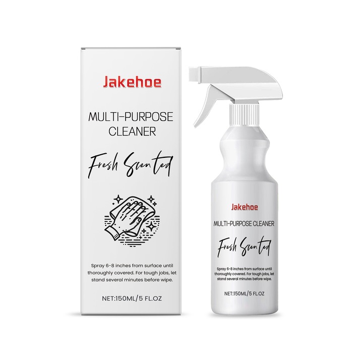 Jakehoe Detergent multifunctional delicat si fara maini pentru curatarea intregii case, curatare multifunctionala a bucatariei si baii, 2 bucati