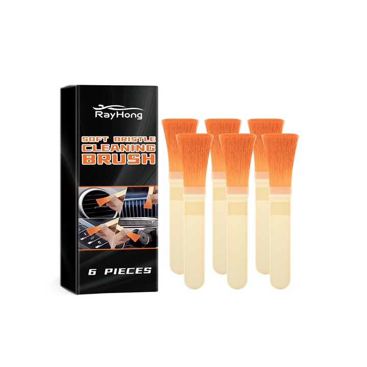 Perie moale de curatare auto Rayhong, PP, nylon, rezistenta, pentru zone greu accesibile