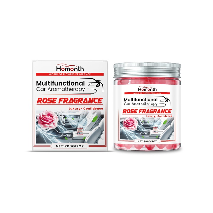 Set 2 odorizante aromaterapie auto Homonth cu formula hiposensibila pentru a purifica si improspata aerul din masina, parfum de lunga durata, aromaterapie auto