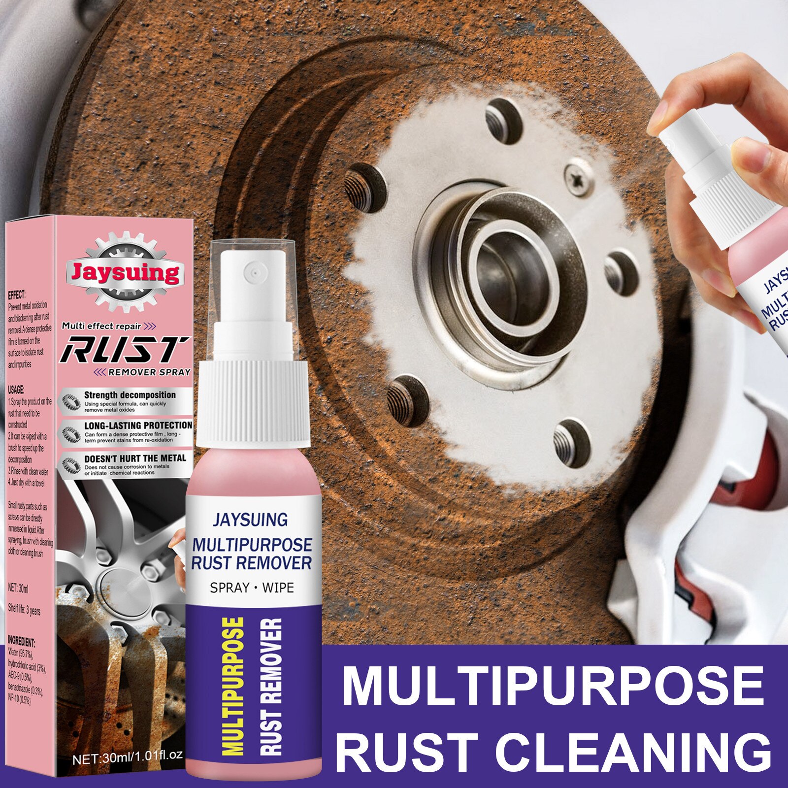 Spray anti-rugina, Jaysuing, pentru metal, protectie indelungata, 400ml ...