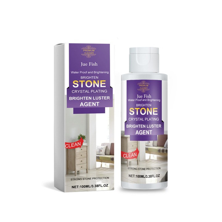 Detergent pentru pardoseli din gresie, Jue-Fish, curatare profunda, set 3 bucati