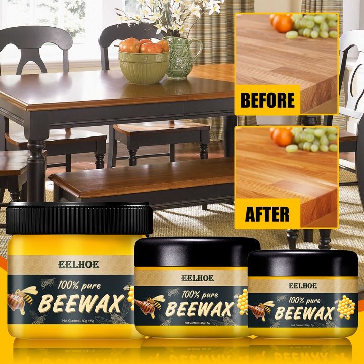 Solutie curatat mobila, ceara de albine, impermeabila, pentru intretinerea si ingrijirea lemnului, 500ml