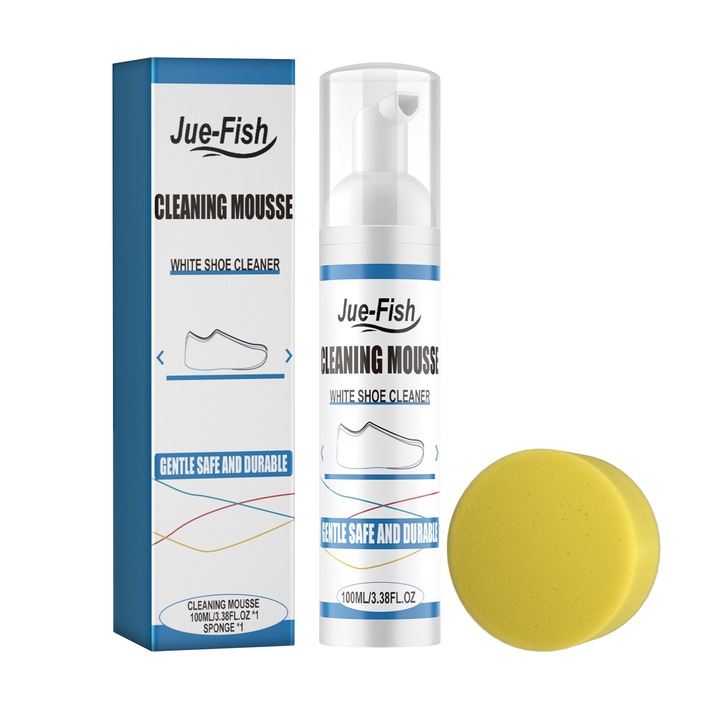 Mousse de curatare pentru incaltaminte, decolorare, agent de curatare multifunctional, alb