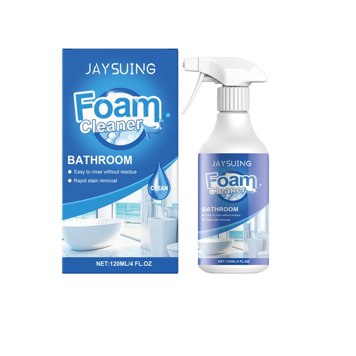 Jaysuing Spuma de curatare baie, gresie, sticla, cada, pete de apa, curatare soltar