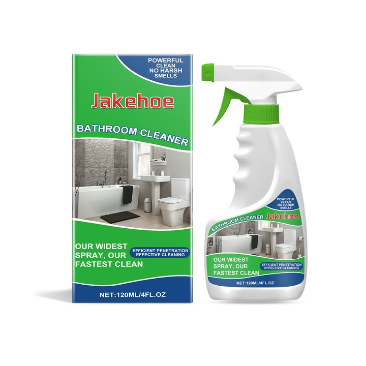 Solutie de curatare pentru baie Jakehoe, solutie de curatare pentru cada, chiuveta, toaleta, faianta, spray de decontaminare, 2 buc.