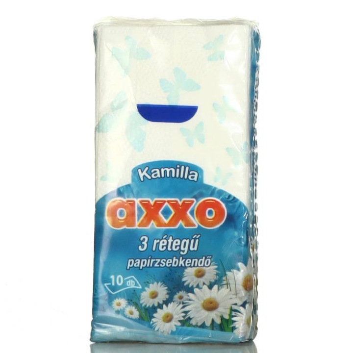 Axxo Papír Zsebkendő 3R 10Db