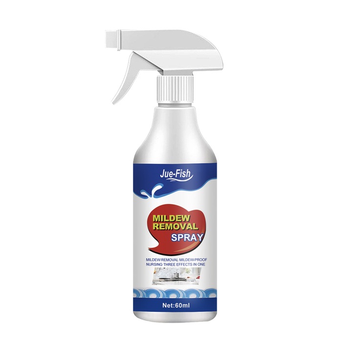 Spray de curatare mucegai, set 2 bucati, Jue-Fish, pentru suprafete baie, fara miros, eficient