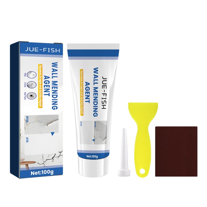 Pasta de reparare a peretilor Jue-Fish, repararea fetei si acoperirea renovarii petelor de mucegai, pasta de reparare a crapaturilor de pereti din uz casnic, 2 buc.