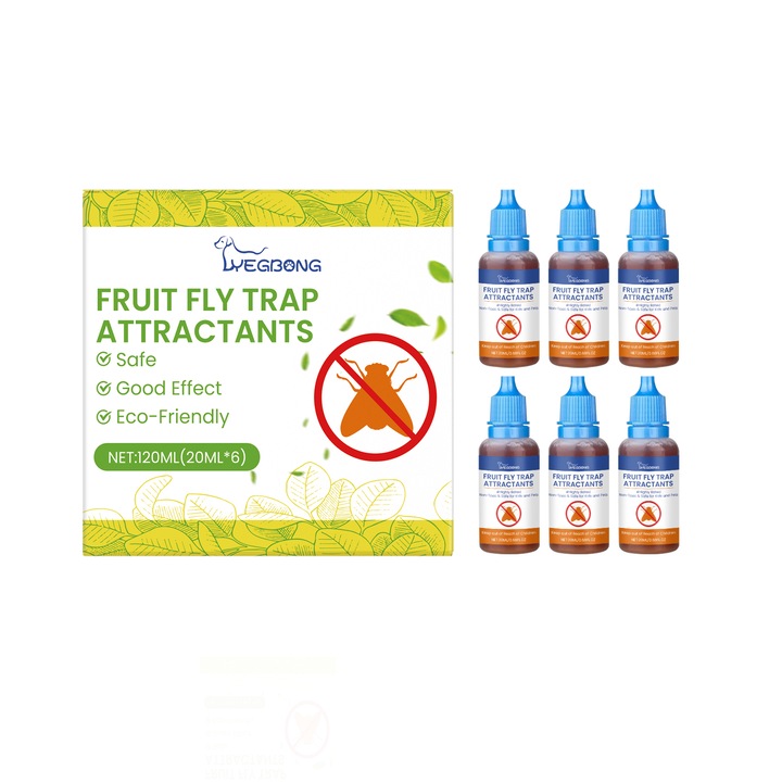 Set capcane pentru muste de fructe Yegbong, agent atragator, usor de utilizat, portabil