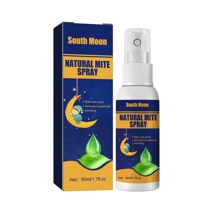 Spray natural pentru acarieni, indepartare acarieni si oua de paduchi, 50ml