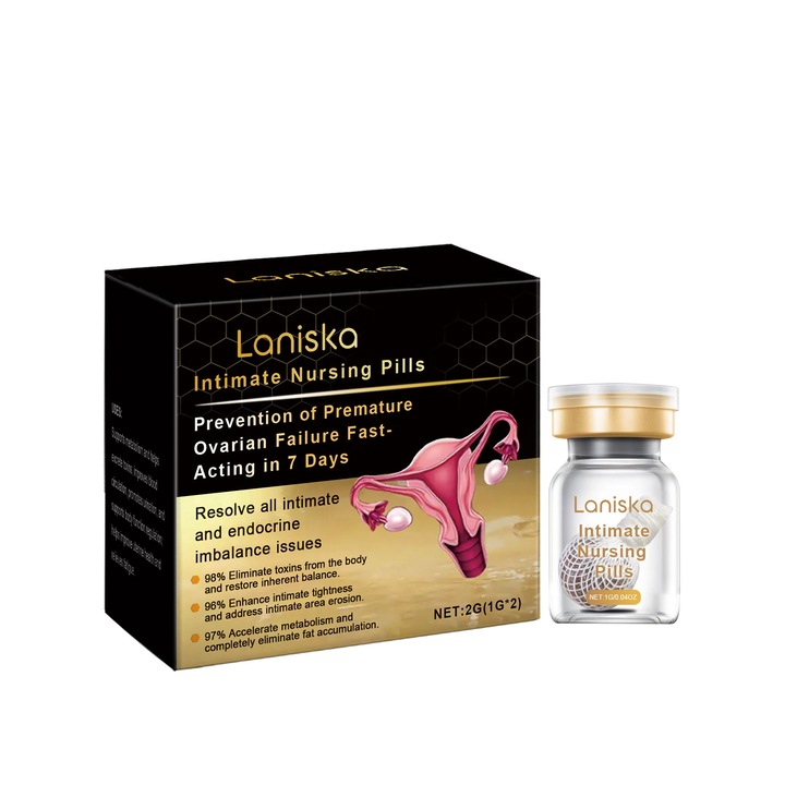 Set 2 Pachete pastile de ingrijire pentru femei, Laniska, Imbunatatesc circulatia, amelioreaza disconfortul, revitalizeaza femeile si mentin confortul