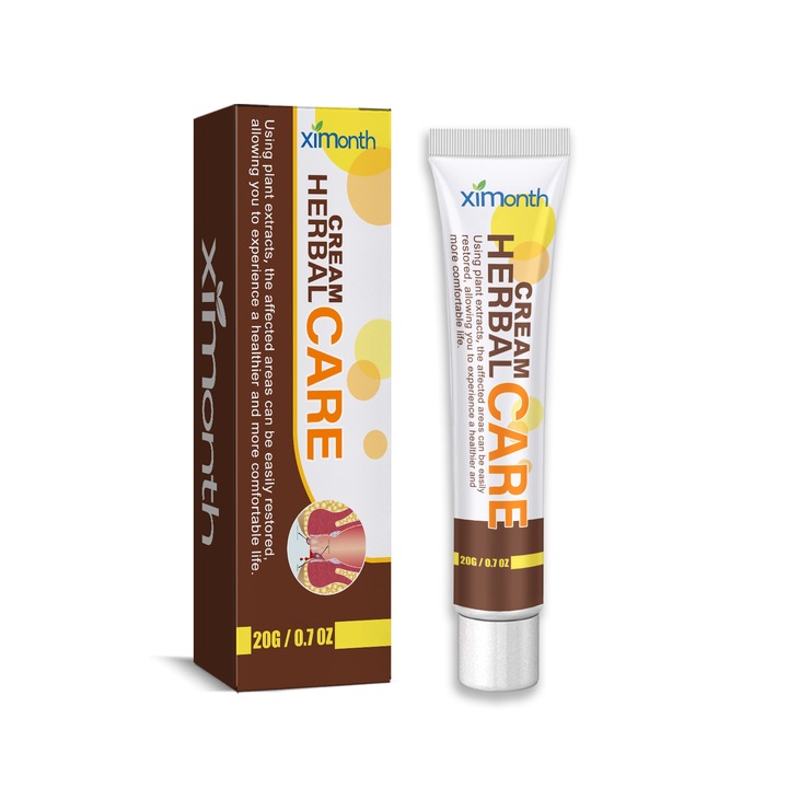 Crema pentru ingrijirea hemoroizilor Ximonth pentru umflarea si ameliorarea durerii, crema pentru ameliorarea anala mixta interna si externa si crema pentru ingrijirea hemoroizilor cu bile, 2 buc.