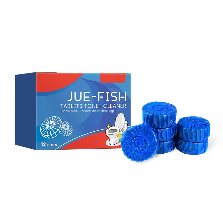 Jue-Fish WC-tisztító tabletta, fertőtlenítő, szagtalanító