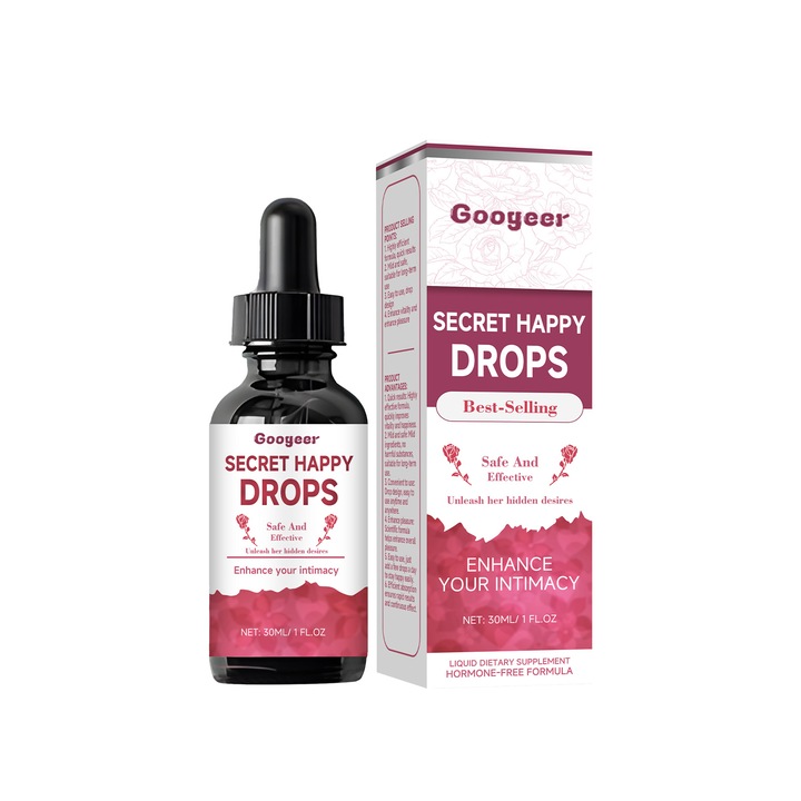 Googeer Secret Happy Drops testápoló, 30ml, kínai gyógynövénykivonatokkal, B1-vitaminnal, hatékony formulával