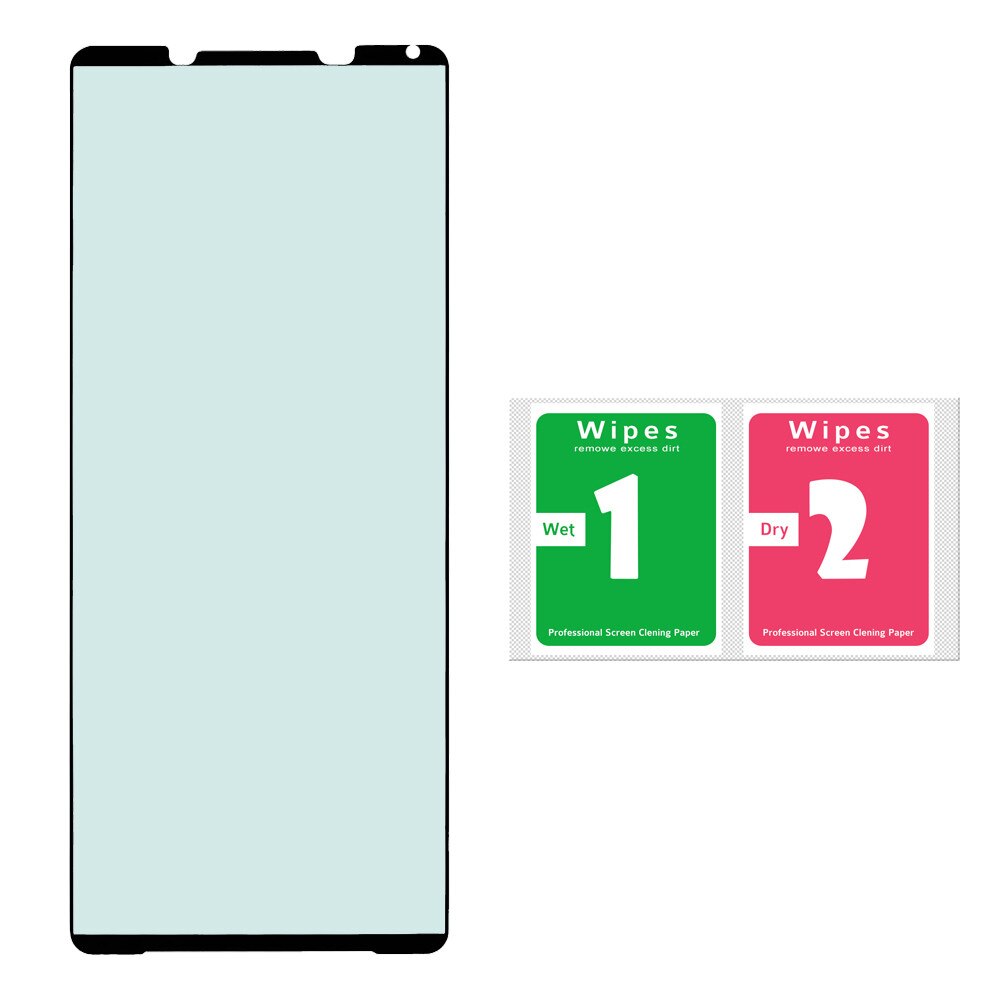 Folie protectie Full Glue pentru Sony Xperia 1 IV, 9H, 0,3mm, negru, set cu accesorii de montaj