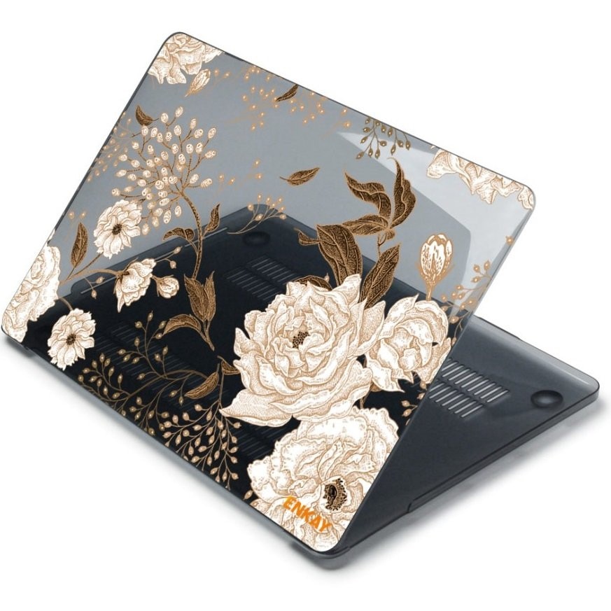 Etui Hardshell ENKAY pentru MacBook Air 13, protectie inalta, design subtire, aurii, 1 set