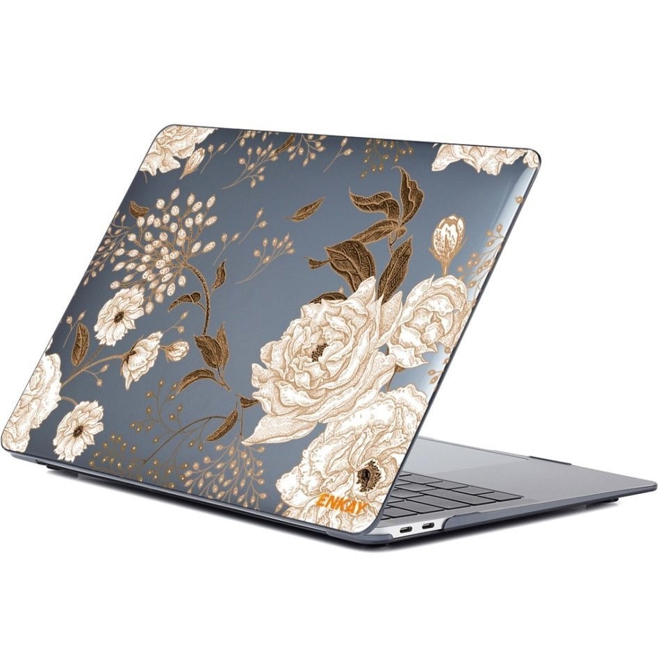 Etui Hardshell ENKAY pentru MacBook Air 13, protectie inalta, design subtire, aurii, 1 set
