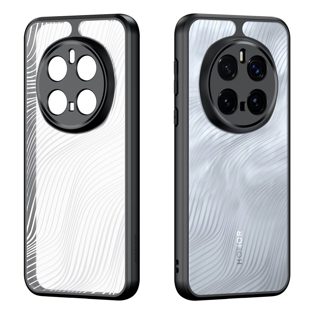 Husa Aimo pentru Honor Magic 7 Pro, DuxDucis, TPU, transparent/negru, protectie ridicata