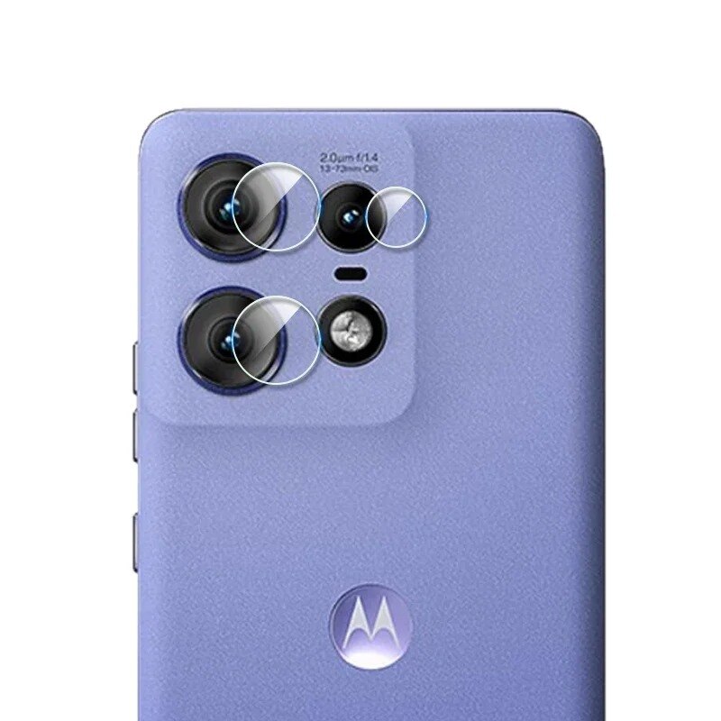Folie protectie pentru camera, ERBORD, Compatibil cu Motorola Edge 50 Neo, Sticla securizata, 9H, Transparent