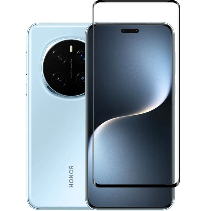 Folie protectie 3D XGSM pentru Honor Magic 7 Pro, 9H, 0,3mm, neagra, set cu 2 servetele de curatare