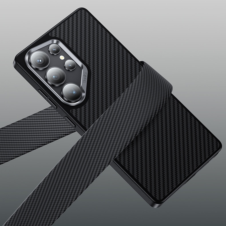 Husa pentru telefon, Benks, Kevlar Armor PRO, Carbon Fiber, compatibil cu MagSafe, negru, pentru Samsung Galaxy S25 Ultra