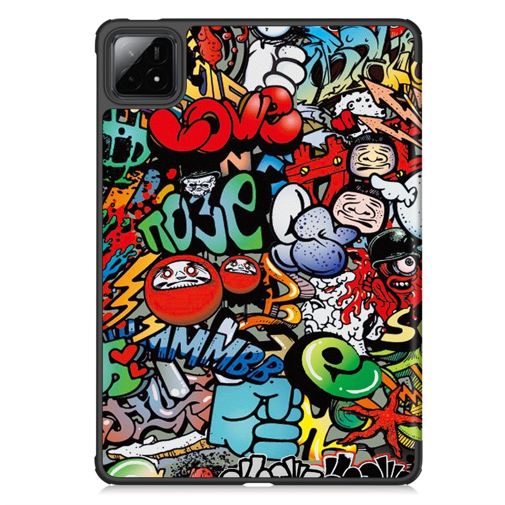 Etui tableta XGSM pentru Xiaomi Pad 7 / Xiaomi Pad 7 Pro, graffiti, suport, slim