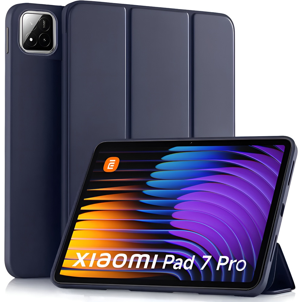Husa tableta XGSM pentru Xiaomi Pad 7 / 7 Pro, granat, functie stand, material de calitate