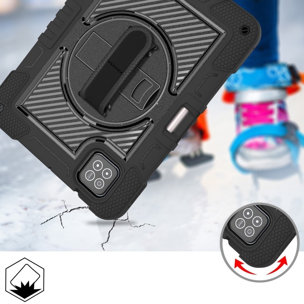 Husa tableta, XGSM, pentru Xiaomi Pad 7 / Xiaomi Pad 7 Pro, protectie armata, neagra, cu suport si loc pentru stylus