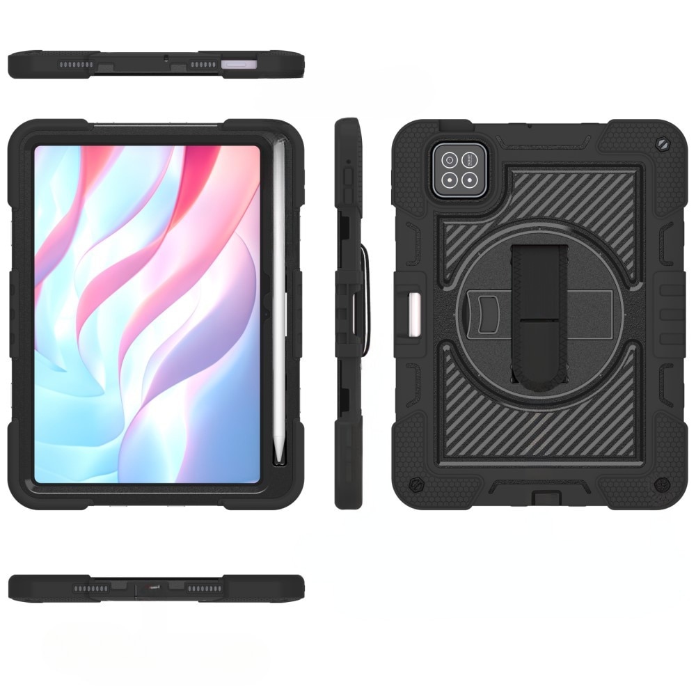 Husa tableta, XGSM, pentru Xiaomi Pad 7 / Xiaomi Pad 7 Pro, protectie armata, neagra, cu suport si loc pentru stylus