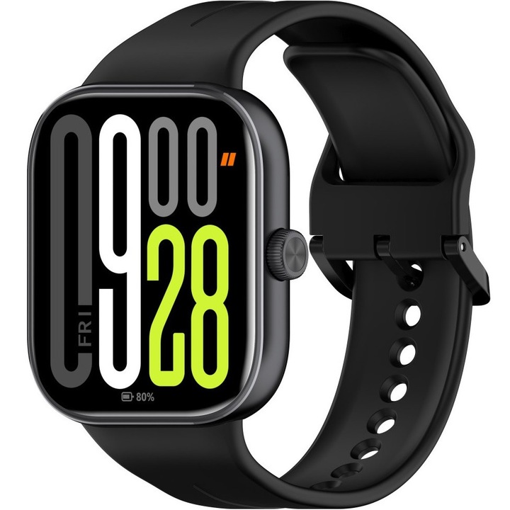 Curea silicon, XGSM, design sport, negru, pentru Xiaomi Redmi Watch 5