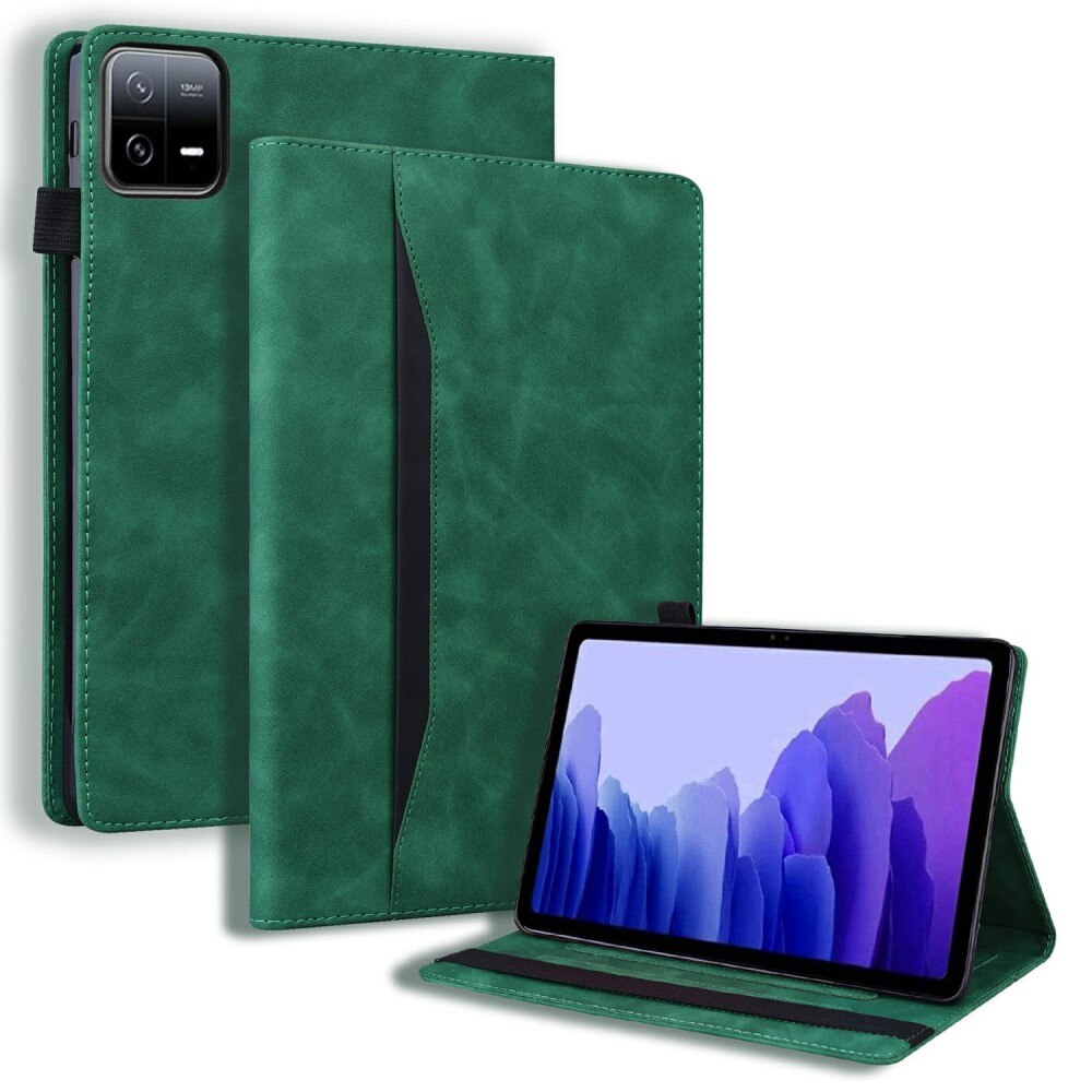 Husa pentru Xiaomi Pad 7 / Xiaomi Pad 7 Pro, Clasica, cu spatiu pentru un stylus, verde