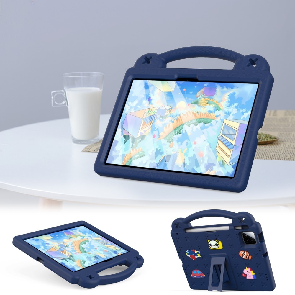 Husa pentru tableta, XGSM, Xiaomi Pad 7 / Xiaomi Pad 7 Pro, modele dragute, cu suport, granat, EVA