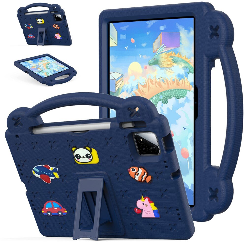 Husa pentru tableta, XGSM, Xiaomi Pad 7 / Xiaomi Pad 7 Pro, modele dragute, cu suport, granat, EVA