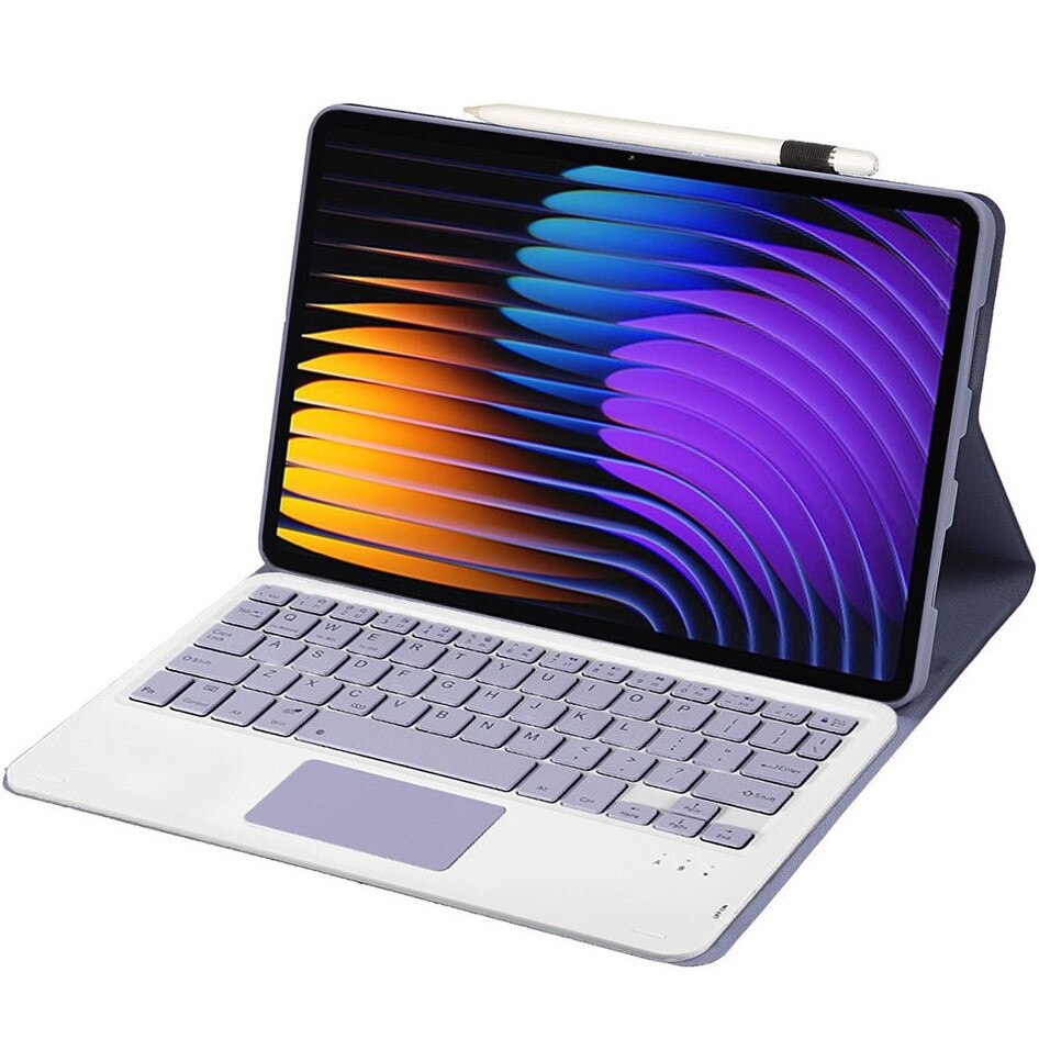 Husa cu tastatura pentru Xiaomi Pad 7 / Xiaomi Pad 7 Pro, TouchPad, violet