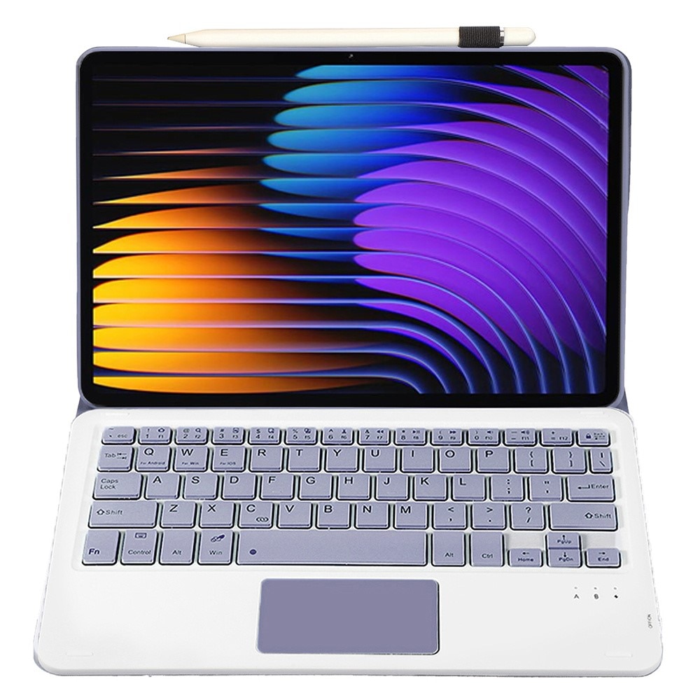 Husa cu tastatura pentru Xiaomi Pad 7 / Xiaomi Pad 7 Pro, TouchPad, violet