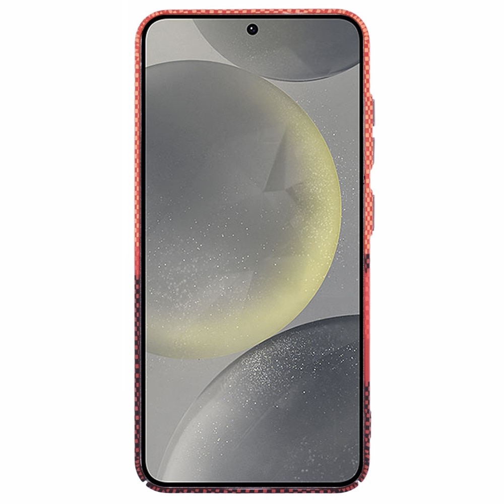 Husa telefon, compatibil cu Samsung Galaxy S25, Erbord, MagSafe, portocaliu
