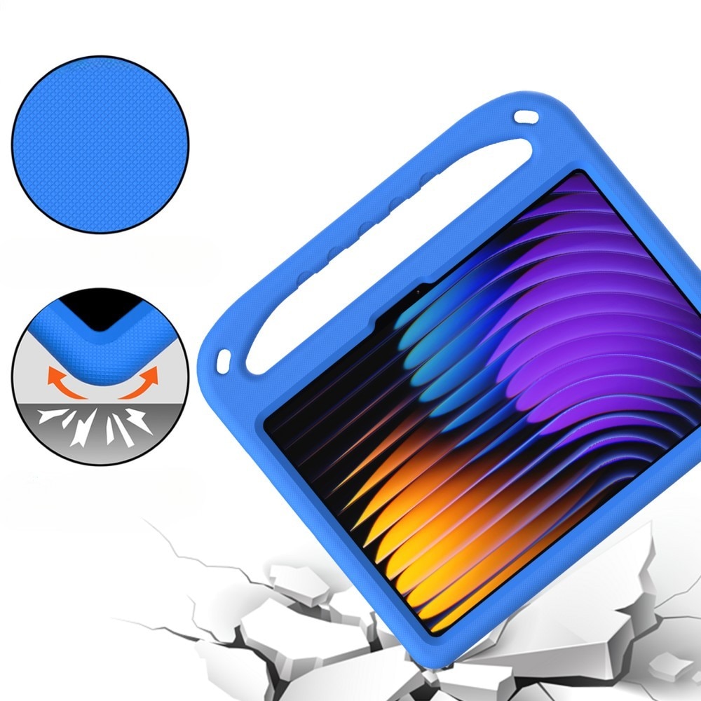 Husa pentru copii Xiaomi Pad 7 / Xiaomi Pad 7 Pro cu maner, albastra