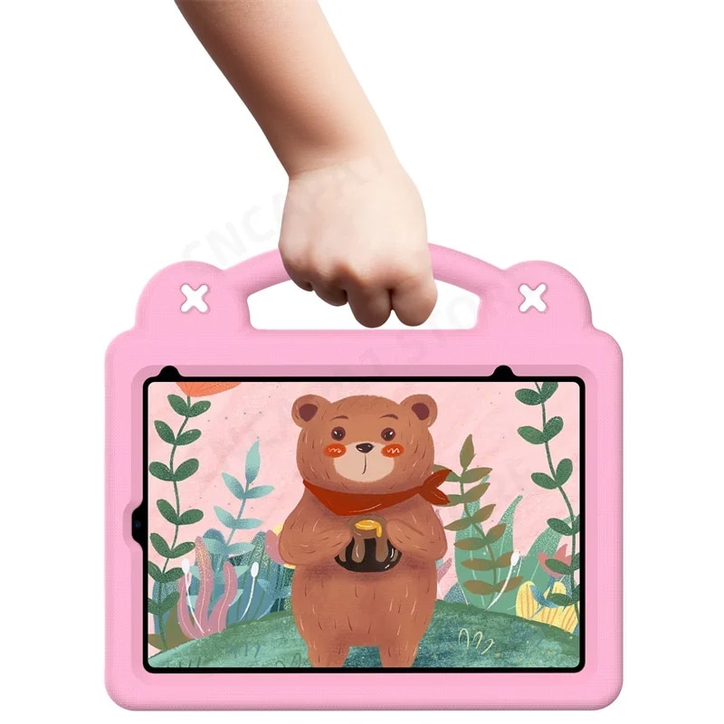 Husa pentru iPad mini 8.3" 2021 (a 6-a generatie) / iPad mini 8.3" 2024 (a 7-a generatie), Cute Patterns, cu suport, roz